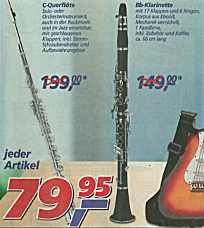 Klarinette - Schnäppchen beim Discounter?